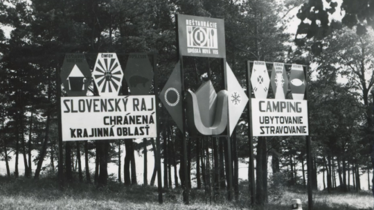 Archívna snímka uvítacej tabule v Slovenskom raji.