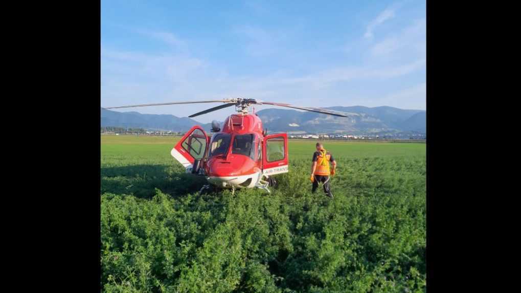 Hrozivý pád paraglajdistu pri Žiline, zasahovať musel vrtuľník