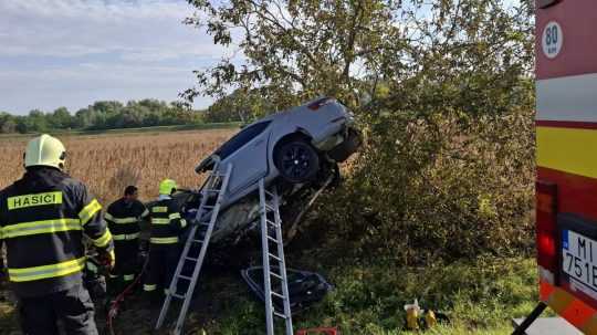 Snímka z miesta nehody.