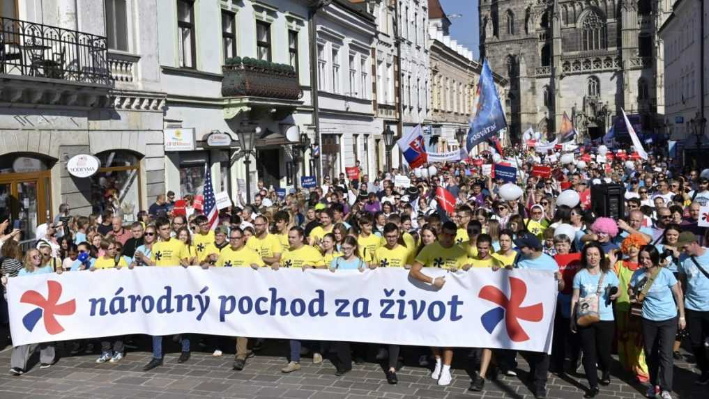 V Košiciach sa konal Národný pochod za život. Podľa organizátorov sa ho zúčastnilo 40-tisíc ľudí