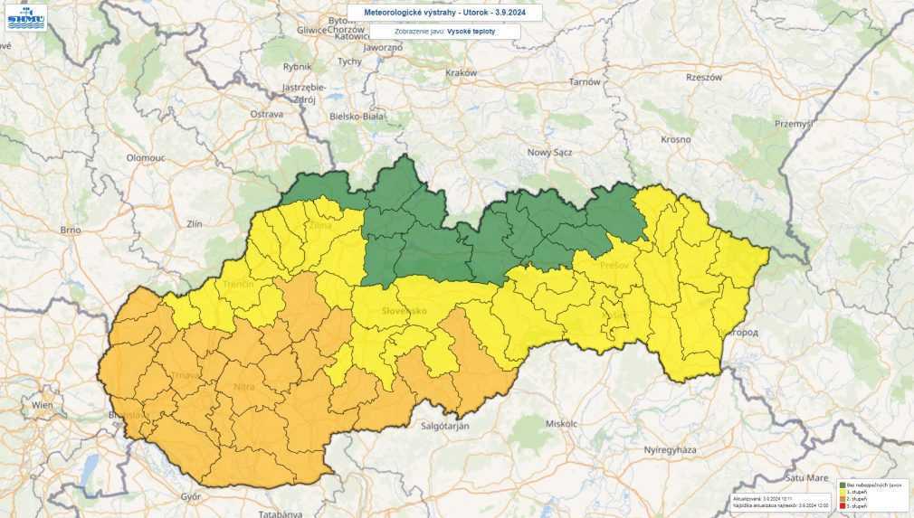 Meteorologické výstrahy.
