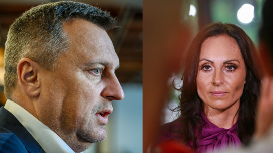 Zľava Andrej Danko a Zuzana Dolinková.