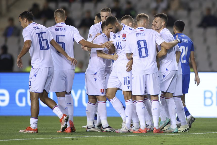 VIDEO: Vlastný gól aj červená karta. Slováci splnili cieľ, zdolali Azerbajdžan a v Lige národov ostávajú bez prehry