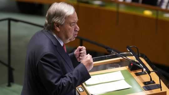 Na snímke António Guterres.