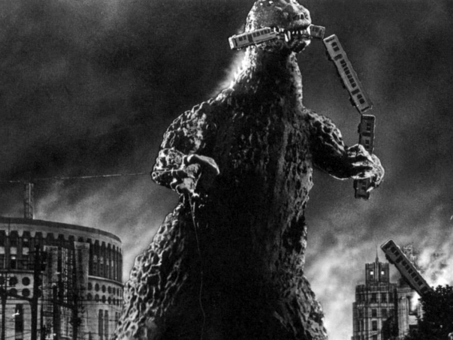 Godzilla, ničivé zmutované monštrum podobné dinosaurovi, je kinematografickým fenoménom. Premiéru mala pred 70 rokmi