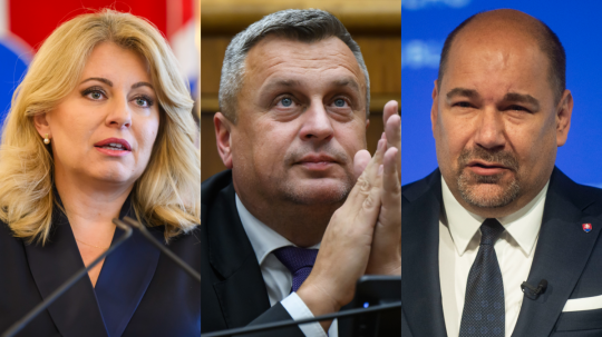 Zľava Zuzana Čaputová, Andrej Danko a Dušan Keketi.