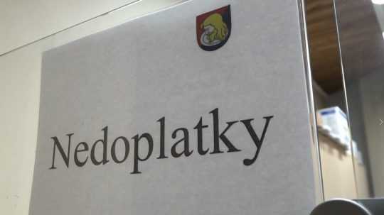 nápis nedoplatky