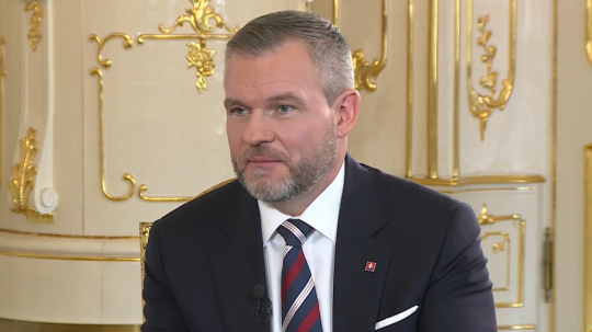 Prezident SR Peter Pellegrini s diskusnej relácii O 5 minút 12.