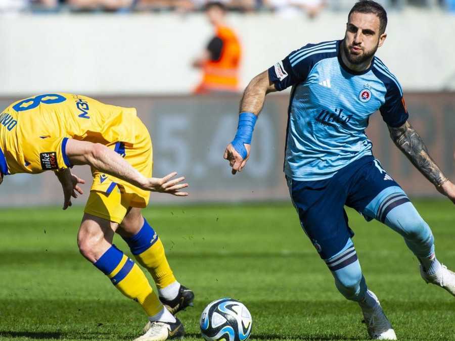 Bratislavský Slovan prezimuje na čele Niké ligy, pozíciu lídra tabuľky potvrdil výhrou nad Dunajskou Stredou